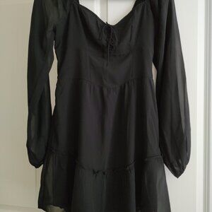 Black gothic brand new mini dress